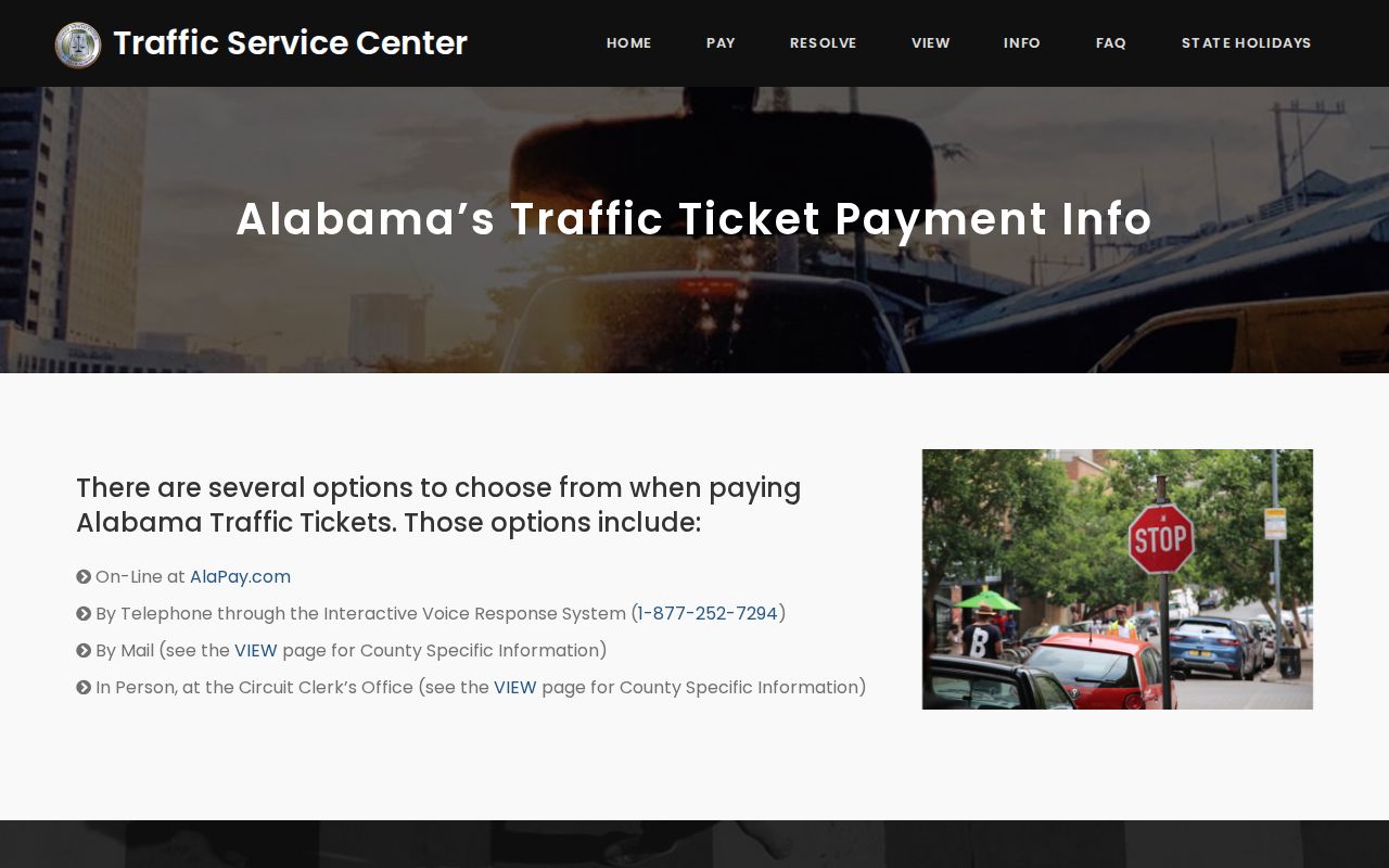 Conecuh County traffic warrant official court payment channels